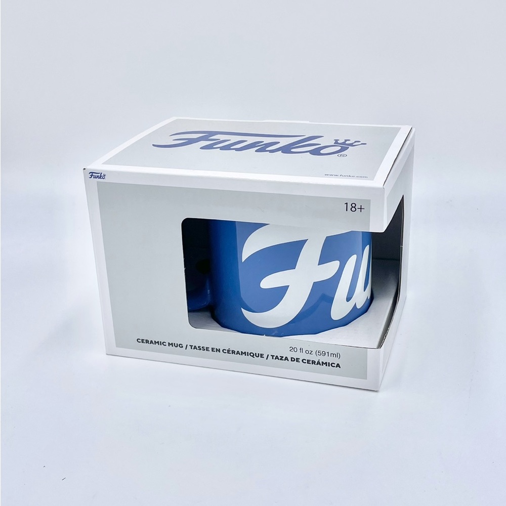 NEW Funko 20oz Ceramic Blue Logo Coffee Mug Cup